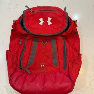 Under Armour Red Backpack STORM